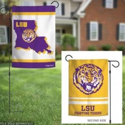 Wincraft NCAA LSU 2 Sided Garden Flag 12.5" X 18"