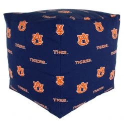 College Covers NCAA Auburn Tigers Cubed Bean Bag Pouf