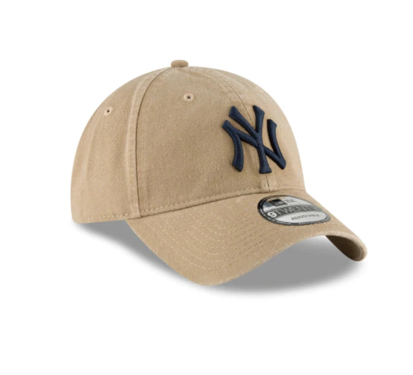 New York Yankees New Era Core Classic Khaki Adjustable Hat Home 5 New York Yankees New Era Core Classic Khaki Adjustable Hat Home