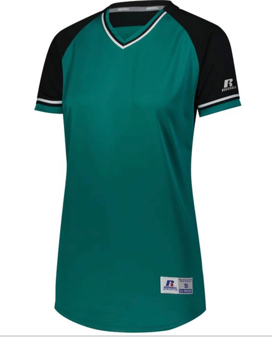 Russell Custom Printed Ladies Classic V-Neck Softball Jerseys NCAA 14 Russell Custom Printed Ladies Classic V-Neck Softball Jerseys NCAA