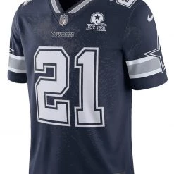 Dallas Cowboys Ezekiel Elliott #21 Nike 1960 Navy Vapor Limited Jersey
