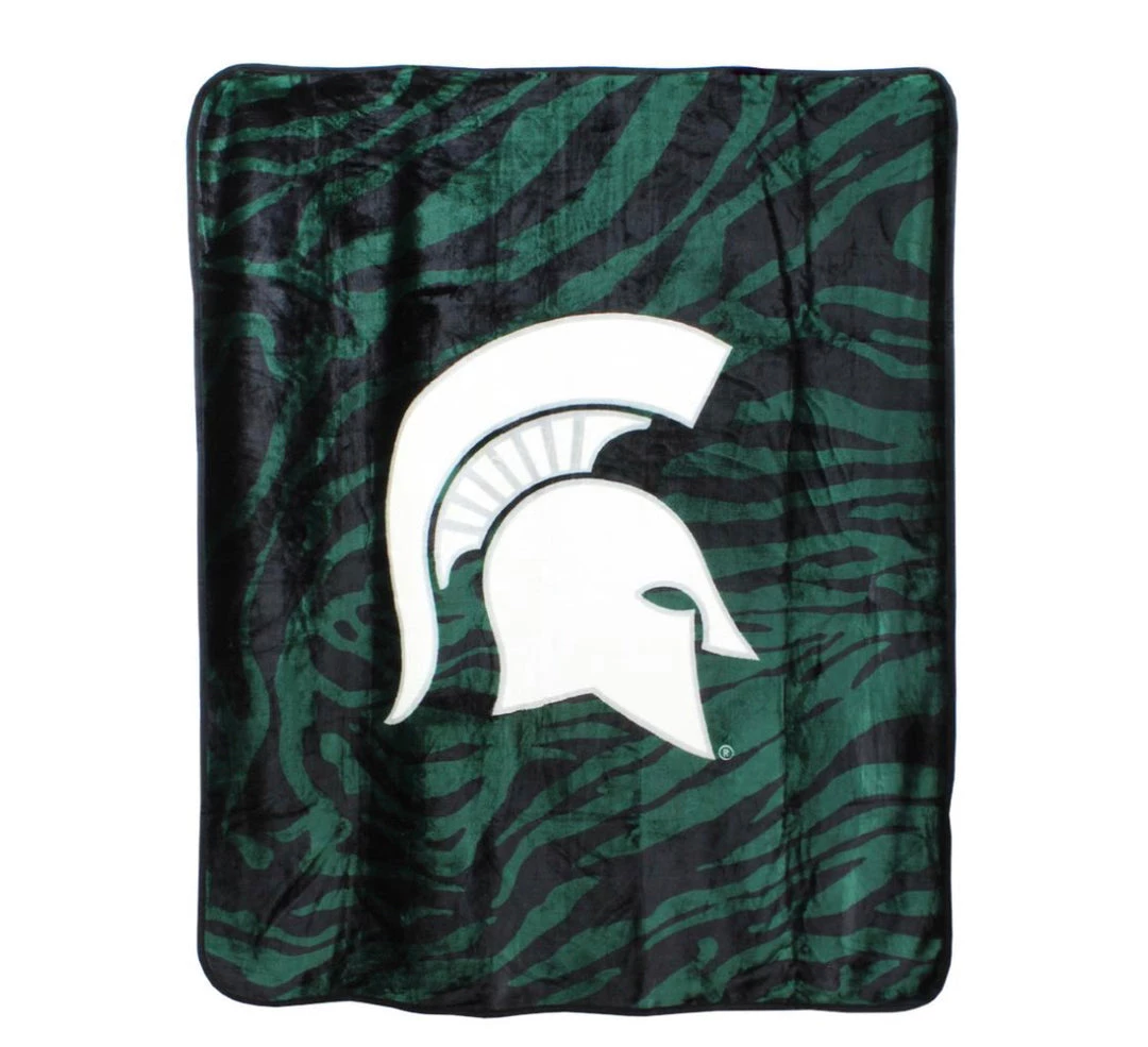 College Covers Michigan State Spartans Throw Blanket 50" X 60" 3 College Covers Michigan State Spartans Throw Blanket 50" X 60"