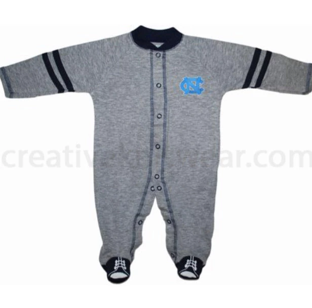 Creative Knitwear North Carolina Tar Heels Sports Shoe Footed Romper NCAA 5 Creative Knitwear North Carolina Tar Heels Sports Shoe Footed Romper NCAA
