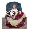 College Covers NCAA Florida State Seminoles Sherpa Throw Blanket