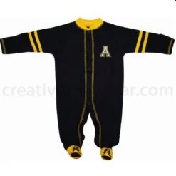 Creative Knitwear Appalachian State Mountaineer Sports Shoe Footed Romper