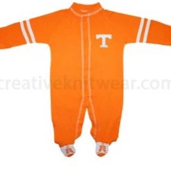Creative Knitwear Tennessee Vols Sports Shoe Footed Romper