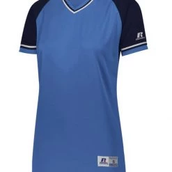 Russell Custom Printed Ladies Classic V-Neck Softball Jerseys NCAA 38 Russell Custom Printed Ladies Classic V-Neck Softball Jerseys NCAA