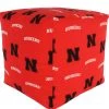 College Covers NCAA Nebraska Cornhuskers Cubed Bean Bag Pouf