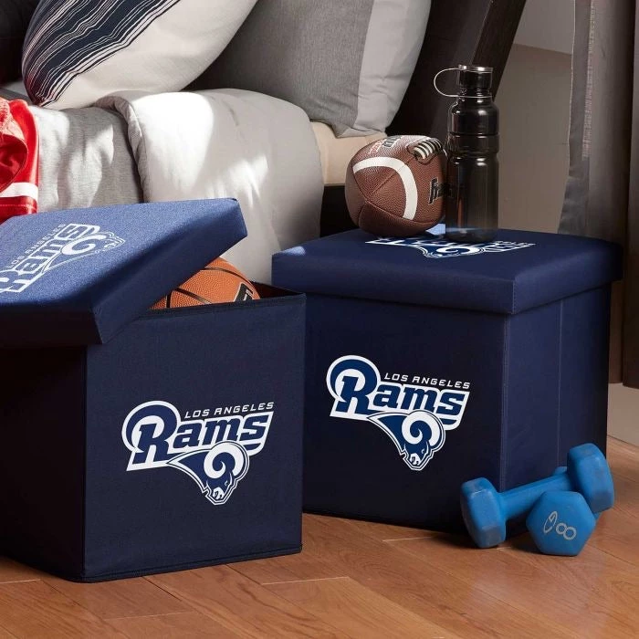 FRANKLIN LOS ANGELES RAMS LA Rams NFL® Storage Ottoman 3 FRANKLIN LOS ANGELES RAMS LA Rams NFL® Storage Ottoman