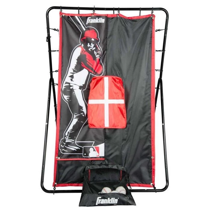 Franklin MLB SWITCH-HITTER Pitching Target And Return Net 55" X 36" 4 Franklin MLB SWITCH-HITTER Pitching Target And Return Net 55" X 36"