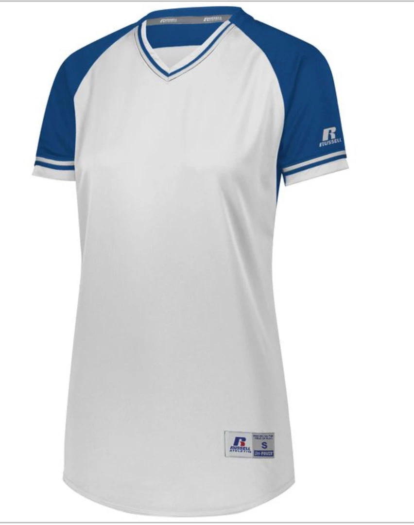Russell Custom Printed Ladies Classic V-Neck Softball Jerseys NCAA 18 Russell Custom Printed Ladies Classic V-Neck Softball Jerseys NCAA