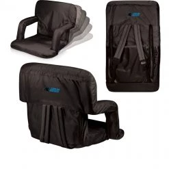 PICNIC TIME Carolina Panthers Ventura Portable Reclining Stadium Seat