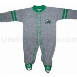 Creative Knitwear Notre Dame Fighting Irish Sports Shoe Footed Romper