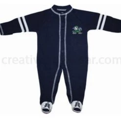 Creative Knitwear Notre Dame Fighting Irish Sports Shoe Footed Romper
