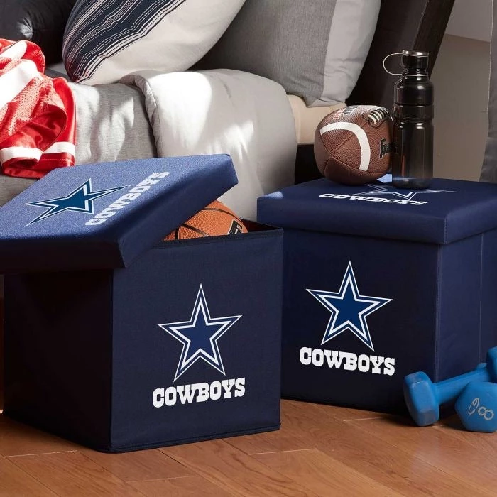 FRANKLIN Dallas Cowboys NFL® Storage Ottoman 3 FRANKLIN Dallas Cowboys NFL® Storage Ottoman