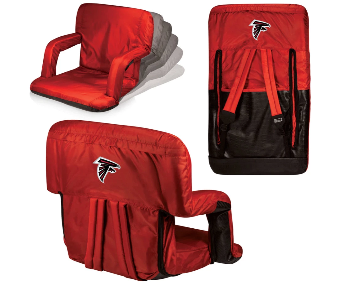 PICNIC TIME Atlanta Falcons Ventura Portable Reclining Stadium Seat 4 PICNIC TIME Atlanta Falcons Ventura Portable Reclining Stadium Seat