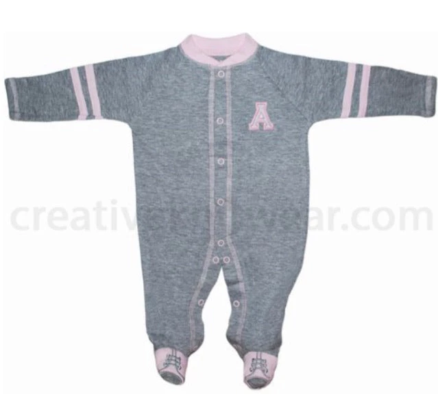 Creative Knitwear Appalachian State Mountaineer Sports Shoe Footed Romper 7 Creative Knitwear Appalachian State Mountaineer Sports Shoe Footed Romper