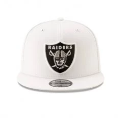 Las Vegas Raiders New Era 950 Snap Back Basic White Hat
