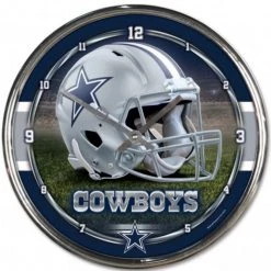Wincraft DALLAS COWBOYS CHROME CLOCK