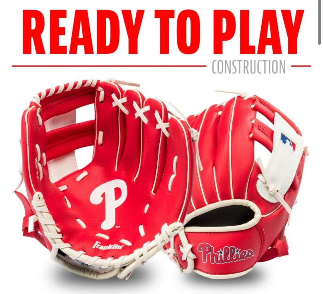 FRANKLIN Philadelphia Phillies MLB® Team Glove And Ball Set 6 FRANKLIN Philadelphia Phillies MLB® Team Glove And Ball Set