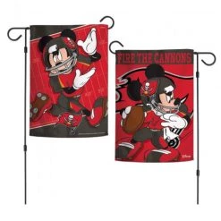 Wincraft Tampa Bay Buccaneers / DISNEY Mickey Mouse Garden Flag 2 Sided12.5" X 18"