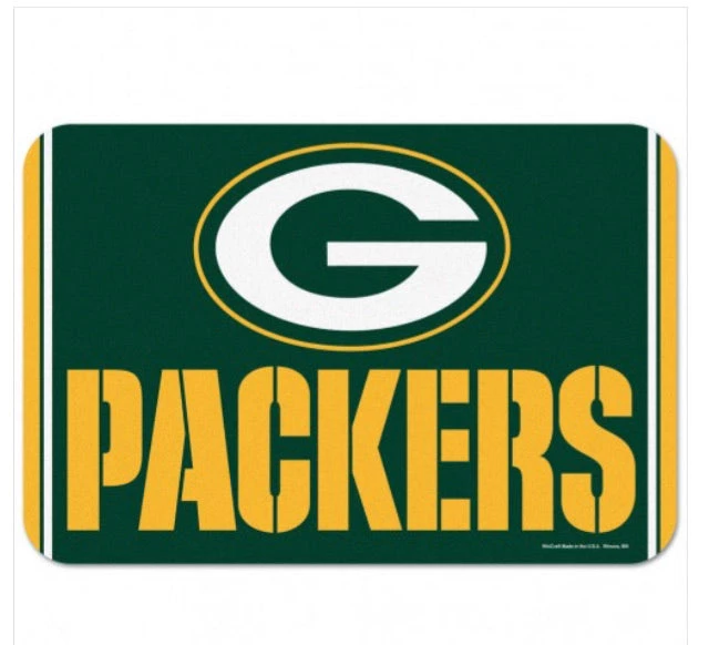 Wincraft Green Bay Packers Door Mat 20" X 30" 3 Wincraft Green Bay Packers Door Mat 20" X 30"