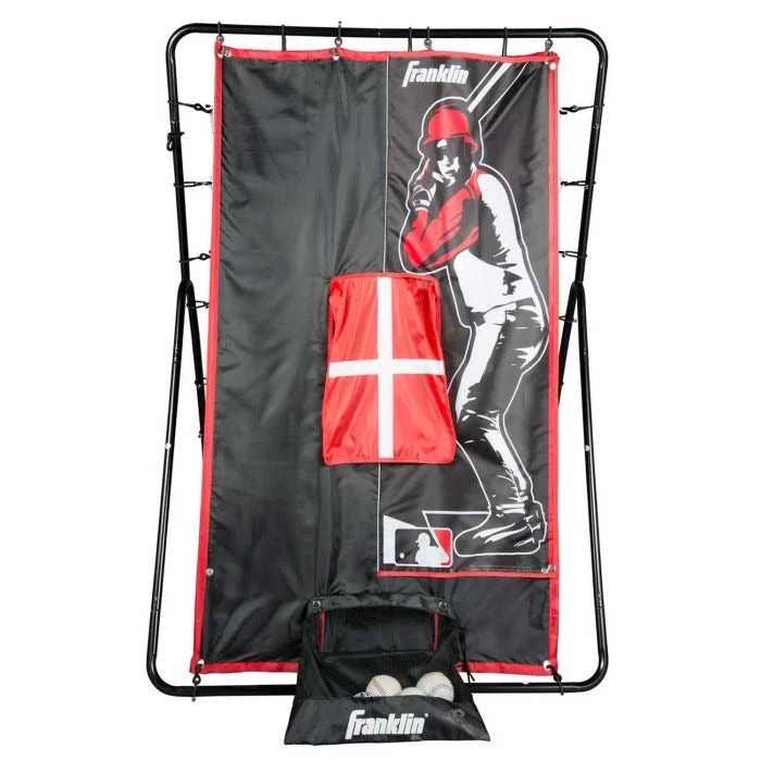 Franklin MLB SWITCH-HITTER Pitching Target And Return Net 55" X 36" 3 Franklin MLB SWITCH-HITTER Pitching Target And Return Net 55" X 36"