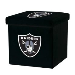 FRANKLIN Vegas Raiders NFL® Storage Ottoman Las Vegas Raiders
