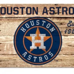 Wincraft Houston Astros Wood Sign 19” X 30” 3/8” Thick