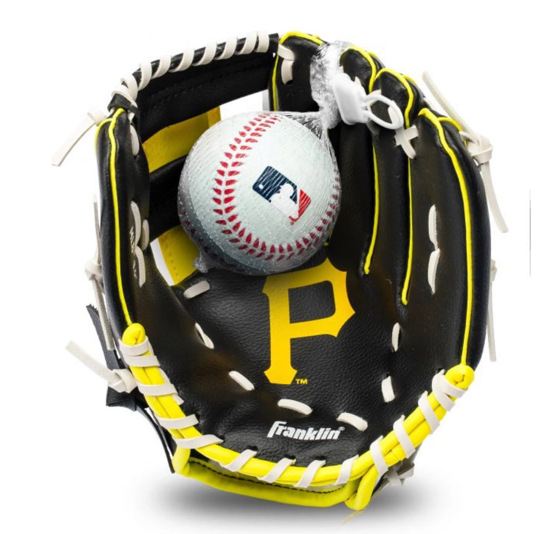 FRANKLIN Pittsburg Pirates MLB® Team Glove And Ball Set 3 FRANKLIN Pittsburg Pirates MLB® Team Glove And Ball Set