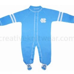 Creative Knitwear North Carolina Tar Heels Sports Shoe Footed Romper NCAA