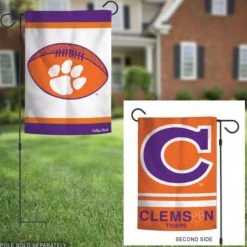 Wincraft NCAA Clemson Tigers 2 Sided Garden Flag 12.5" X 18"