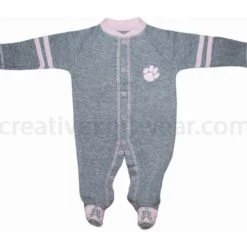 Creative Knitwear NCAA Clemson Tigers Sports Shoe Footed Romper