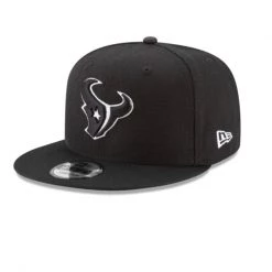 Houston Texans New Era 950 Black On White Training Adjustable Hat