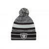 Las Vegas Raiders New Era Cuff Pom Knit