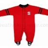 Creative Knitwear NC State Wolfpack Sports Shoe Footed Romper NCAA