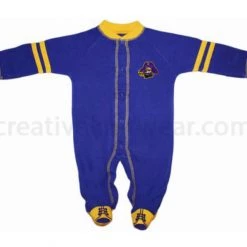 Creative Knitwear East Carolina Pirates Sports Shoe Footed Romper NCAA