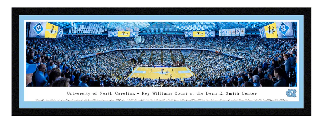 Blakeway North Carolina Tar Heels Basketball Panoramic Poster - Dean Smith Center NCAA 4 Blakeway North Carolina Tar Heels Basketball Panoramic Poster - Dean Smith Center NCAA