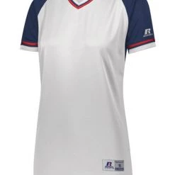 Russell Custom Printed Ladies Classic V-Neck Softball Jerseys NCAA 27 Russell Custom Printed Ladies Classic V-Neck Softball Jerseys NCAA