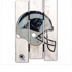Wincraft Carolina Panthers Wood Fence Sign CAROLINA PANTHERS