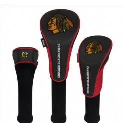 Wincraft Chicago BlackHawks Golf HeadCovers Set Of 3