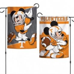 Wincraft NCAA Tennessee Vols Mickey Mouse 2 SIded Garden Flag 12.5" X 18"