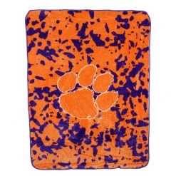 AtlanticCoastSports NCAA Clemson Tigers Huge Raschel Throw Blanket