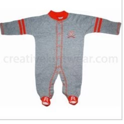 Creative Knitwear NCAA Virginia Cavaliers Sports Shoe Footed Romper 10 Creative Knitwear NCAA Virginia Cavaliers Sports Shoe Footed Romper