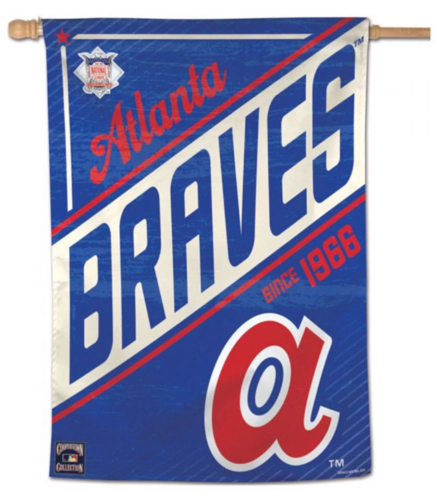 Wincraft Atlanta Braves / Cooperstown Vertical Flag 28" X 40" 3 Wincraft Atlanta Braves / Cooperstown Vertical Flag 28" X 40"