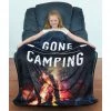College Covers Gone Camping Throw Blanket NCAA