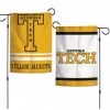 Wincraft Georgia Tech Yellowjackets 2 Sided Garden Flag 12.5" X 18" NCAA 1 Wincraft Georgia Tech Yellowjackets 2 Sided Garden Flag 12.5" X 18" NCAA