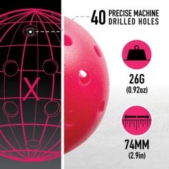 NCAA Franklin Pickleballs - X-40 Outdoor - 3 PACK