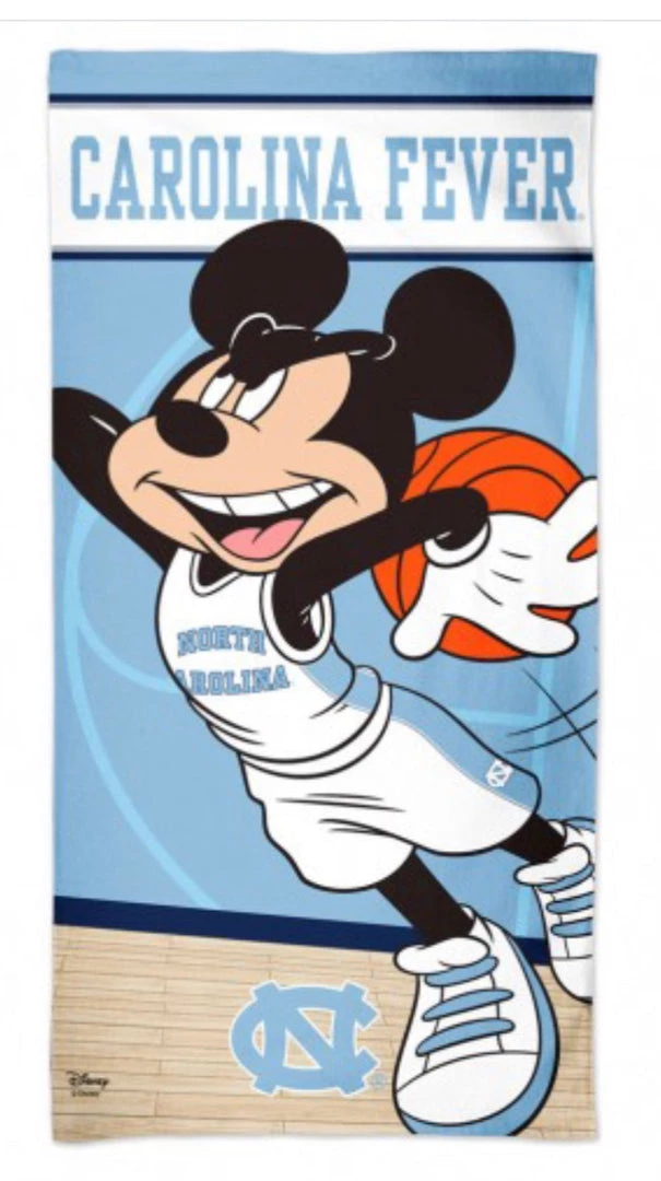 Wincraft NCAA NORTH CAROLINA, UNIVERSITY OF / DISNEY MICKEY MOUSE BASKETBALL SPECTRA BEACH TOWEL 30" X 60" 3 Wincraft NCAA NORTH CAROLINA, UNIVERSITY OF / DISNEY MICKEY MOUSE BASKETBALL SPECTRA BEACH TOWEL 30" X 60"