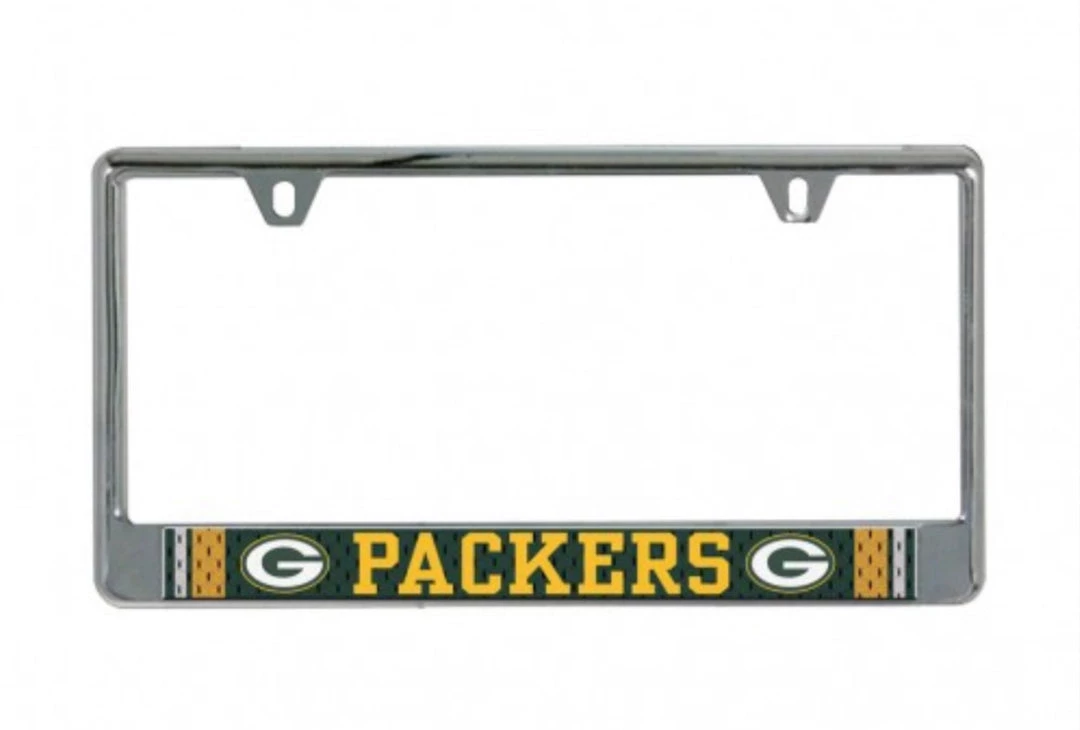 Wincraft GREEN BAY PACKERS JERSEY LIC PLATE FRAME B/O PRINTED 3 Wincraft GREEN BAY PACKERS JERSEY LIC PLATE FRAME B/O PRINTED
